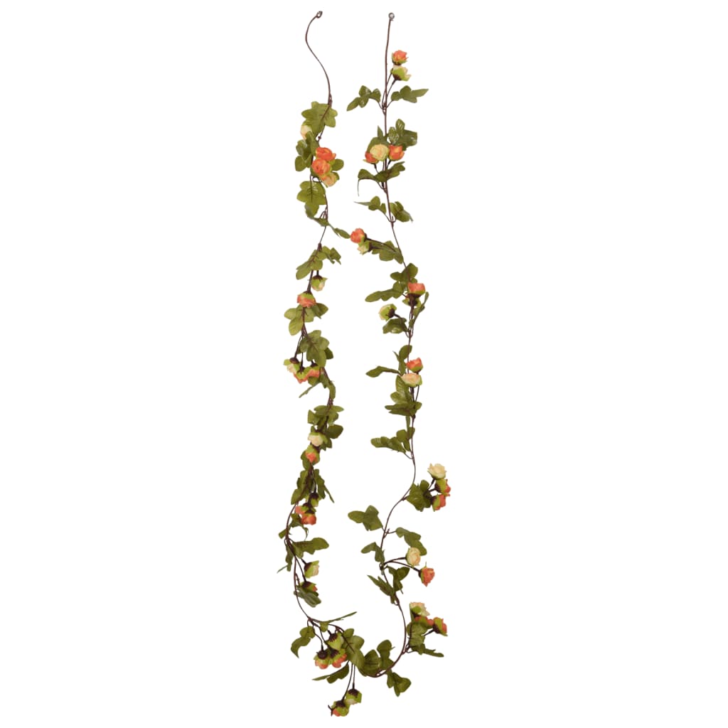 Flower Garlands 6 pcs Sunset Red 215 cm