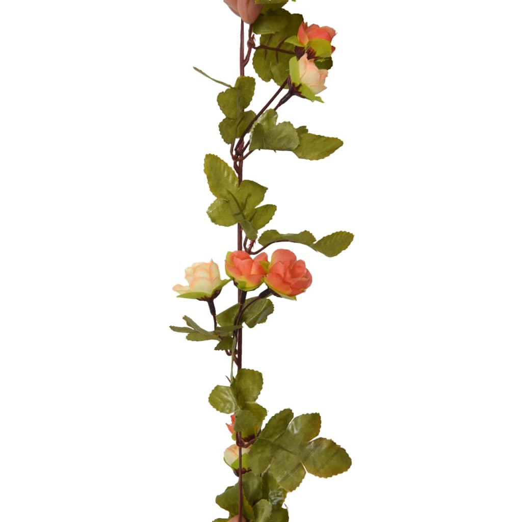 Flower Garlands 6 pcs Sunset Red 215 cm