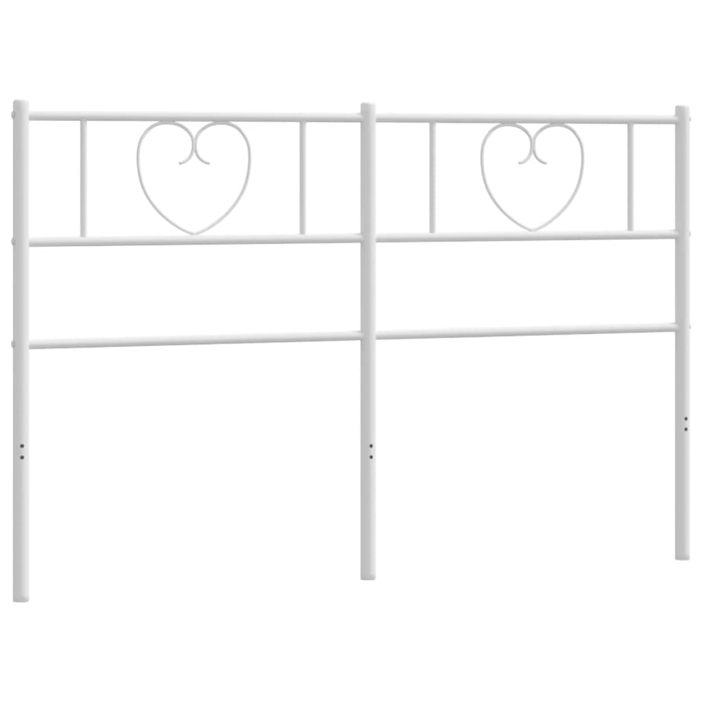 vidaXL Metal Headboard White 120 cm