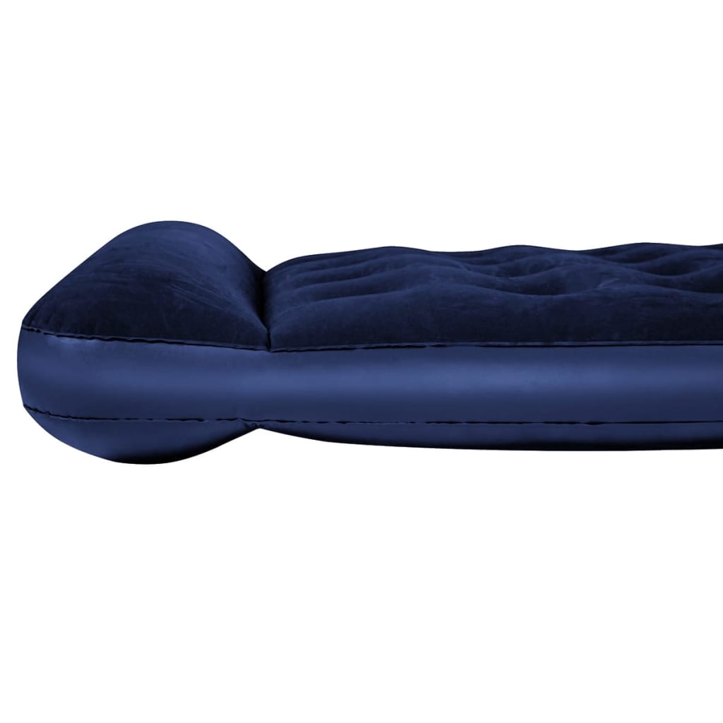 Bestway Inflatable Flocked Airbed with Built-in Foot Pump 191x137x28cm