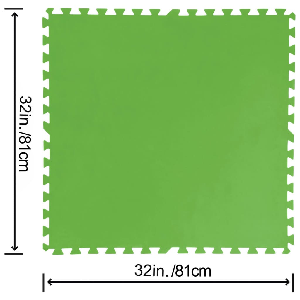 Bestway Flowclear Floor Protectors 9 pcs Green 5.47 m²