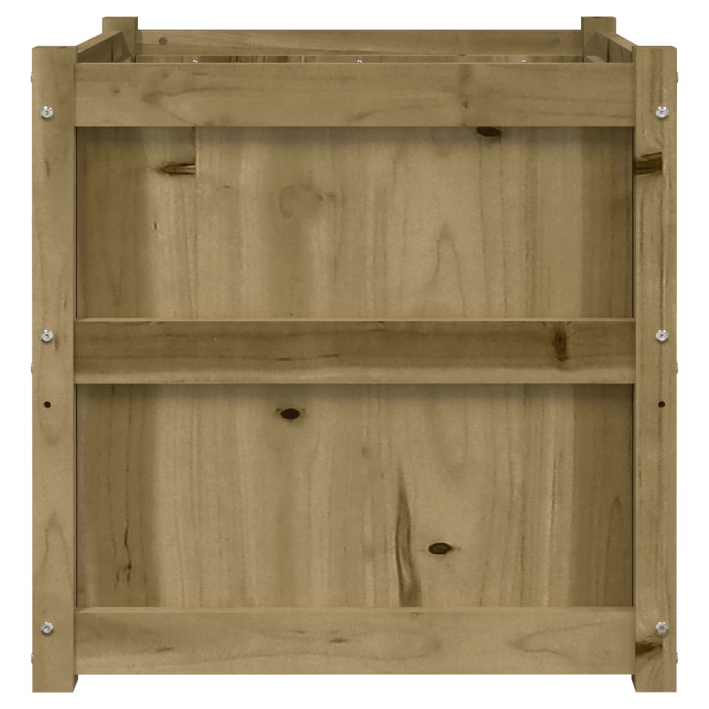 vidaXL Garden Planter 60x60x60 cm Impregnated Wood Pine