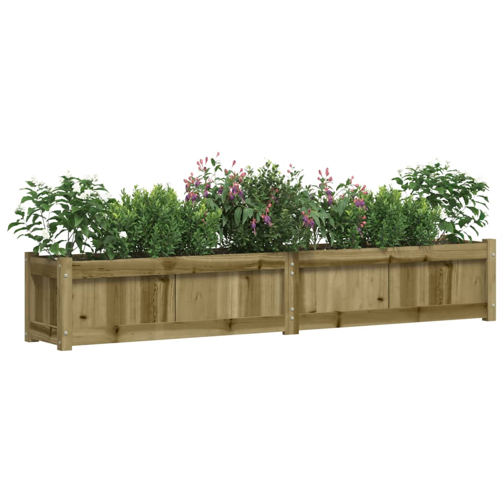 vidaXL Garden Planter 180x31x31 cm Impregnated Wood Pine