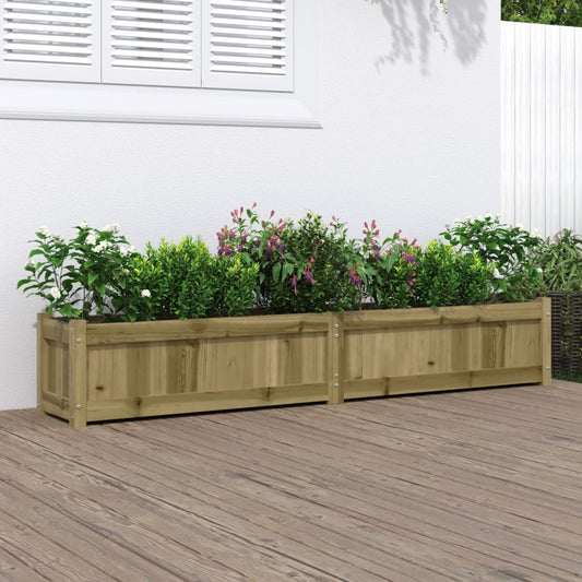 vidaXL Garden Planter 180x31x31 cm Impregnated Wood Pine