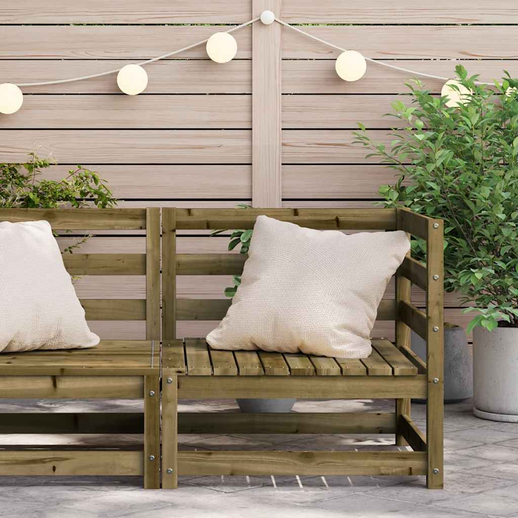 Garden Sofa | Natural Wood | Impregnated Pine Wood | Standard | Modular