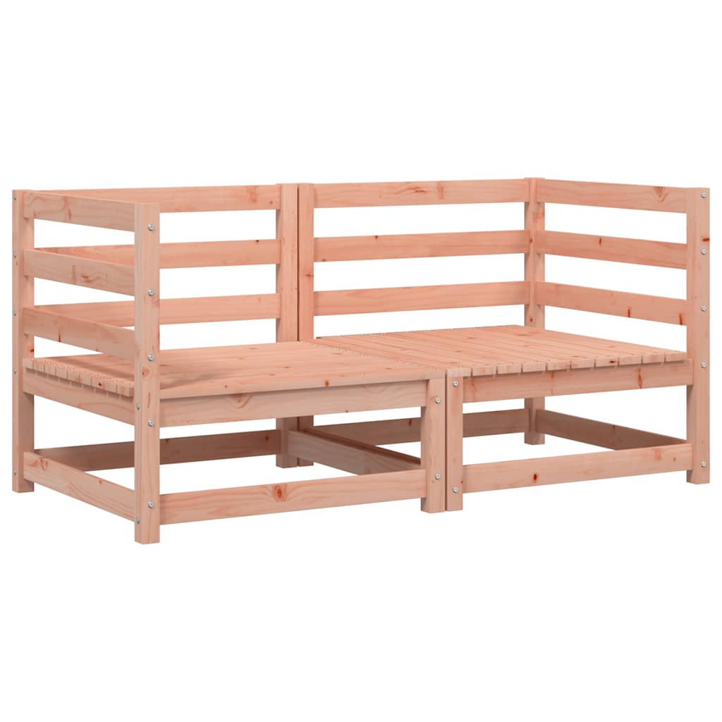 Garden Sofas Corner 2 pcs 70x70x67 cm Solid Wood Douglas