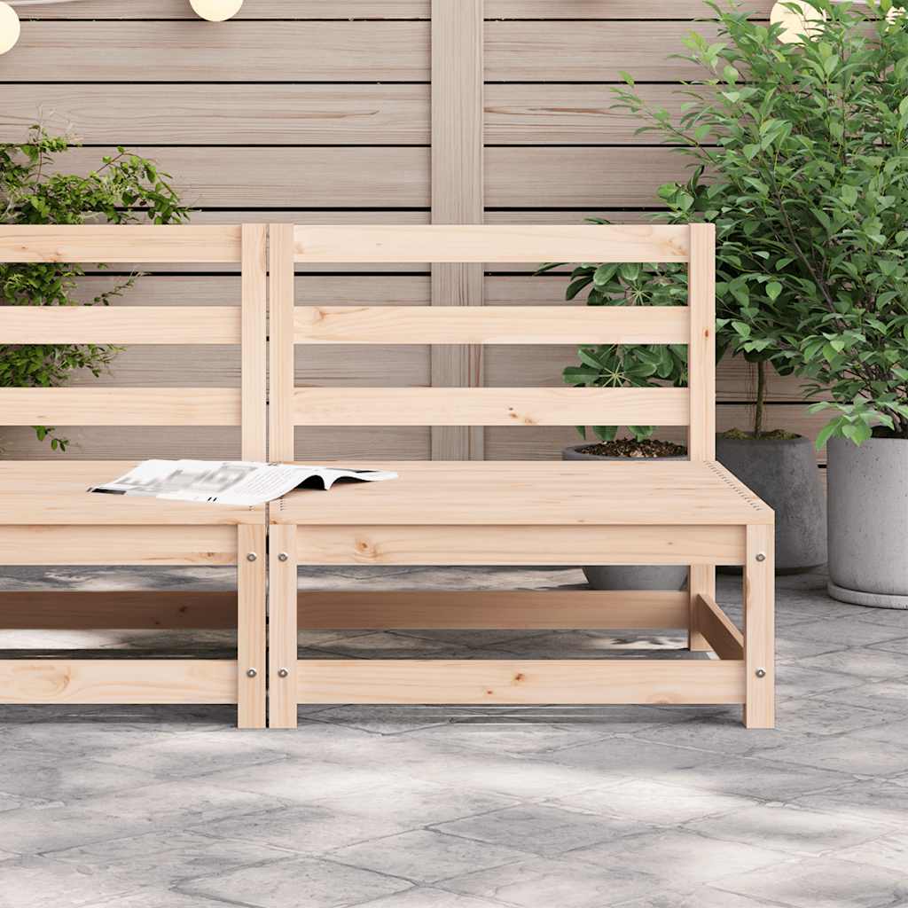 Garden Sofa | Natural Pine | Solid Pine Wood | Single Unit | Modular