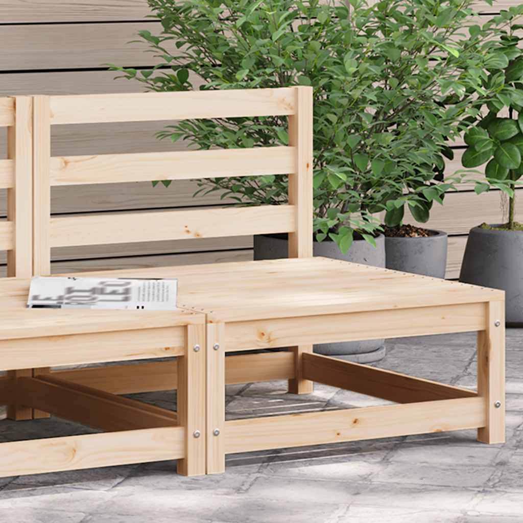 Garden Sofa | Natural Pine | Solid Pine Wood | Single Unit | Modular