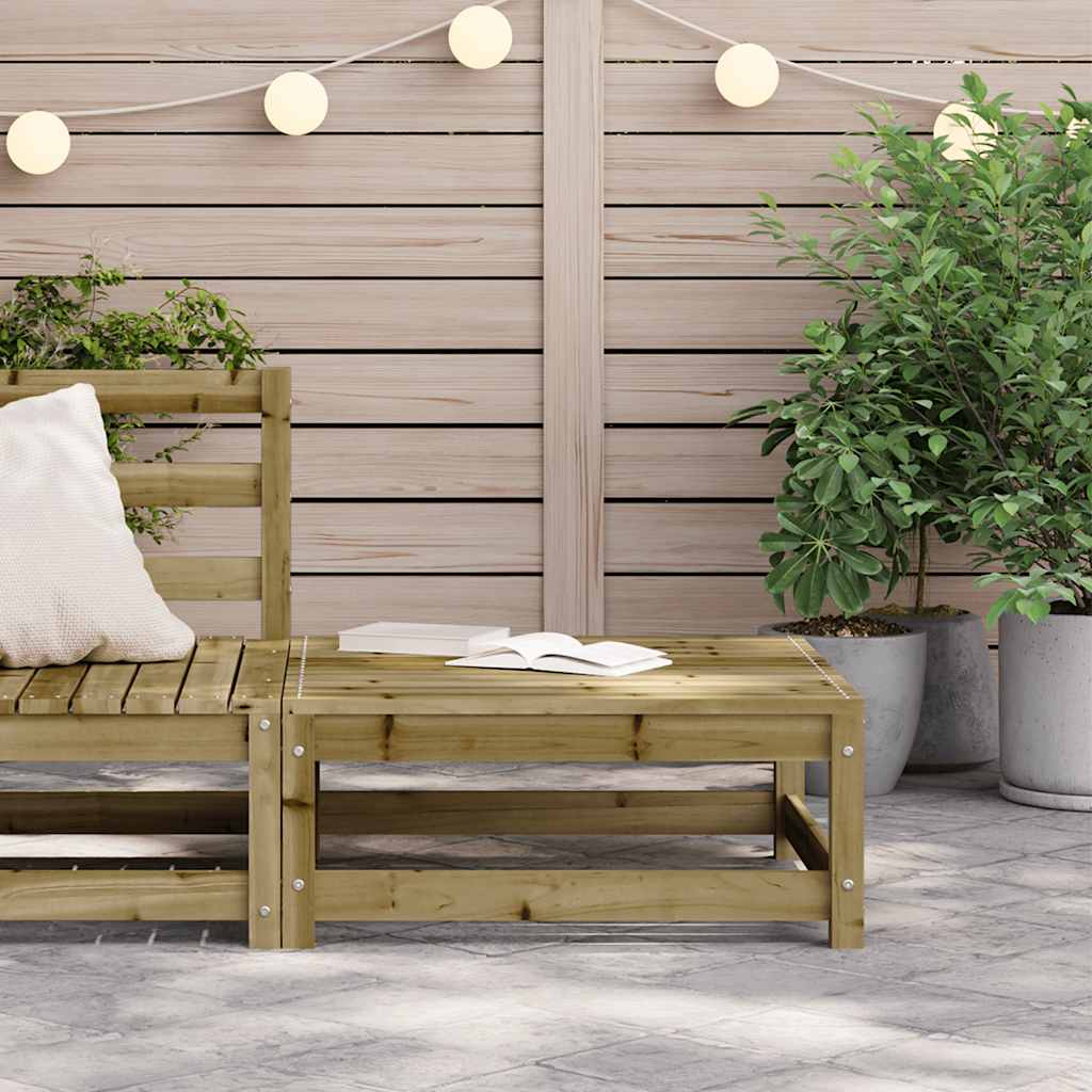 Garden Footstool | Brown | Treated solid pine wood | Medium | Modular