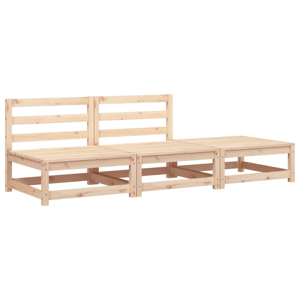 Garden Sofa | Natural Wood | Solid Pine | Two-seater | Modular | Rustic