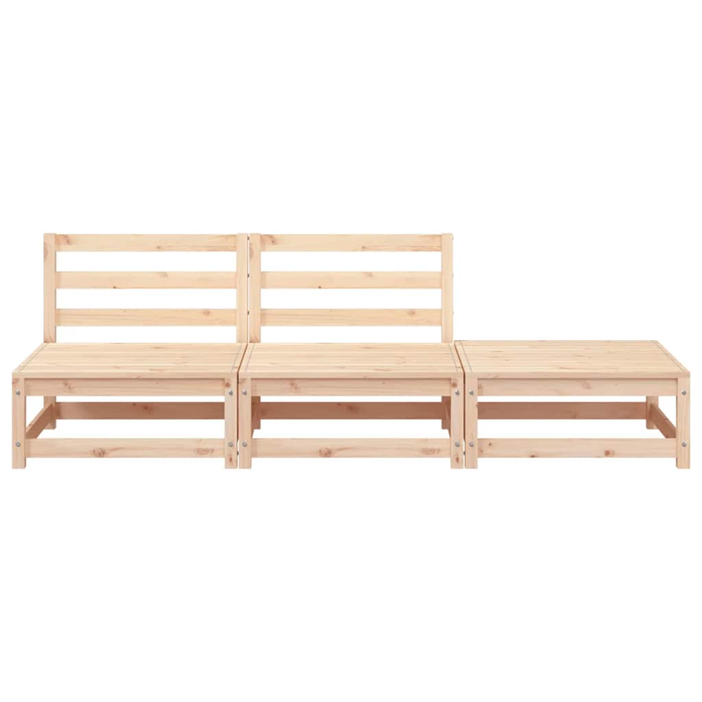 Garden Sofa | Natural Wood | Solid Pine | Two-seater | Modular | Rustic