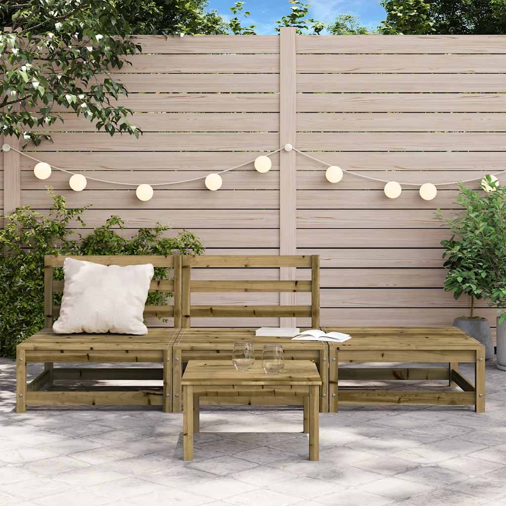 Garden Sofa | Natural Pine | Solid Impregnated Pine Wood