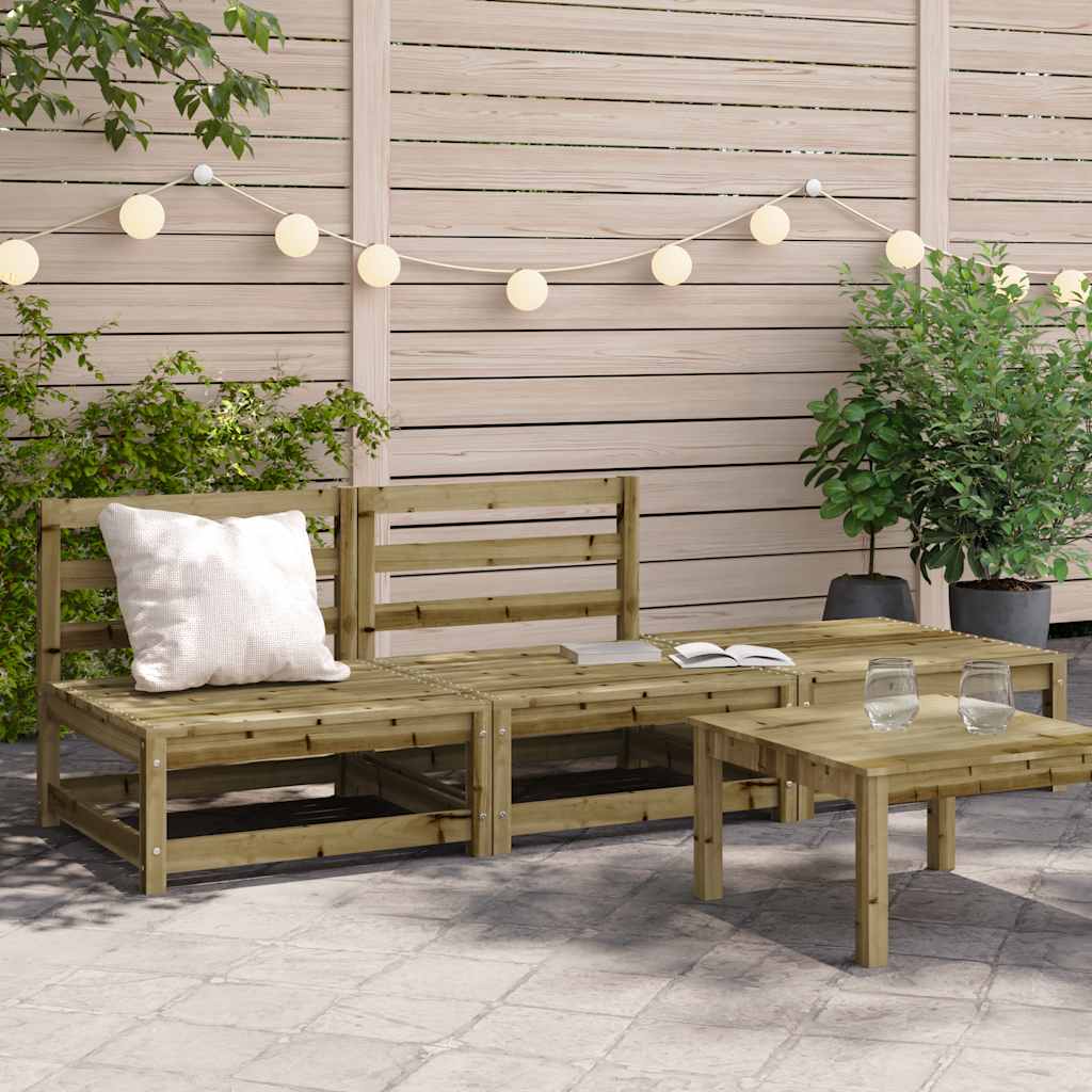 Garden Sofa | Natural Pine | Solid Impregnated Pine Wood