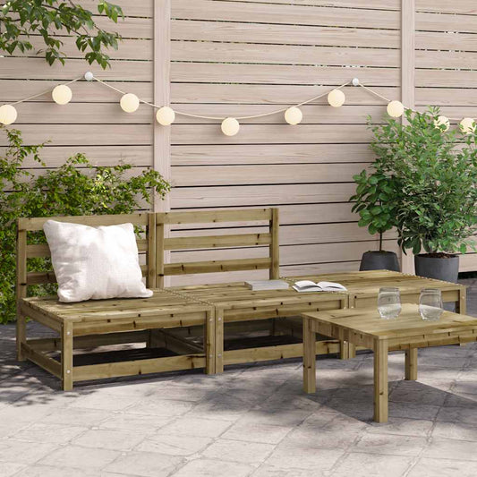 Garden Sofa | Natural Pine | Solid Impregnated Pine Wood