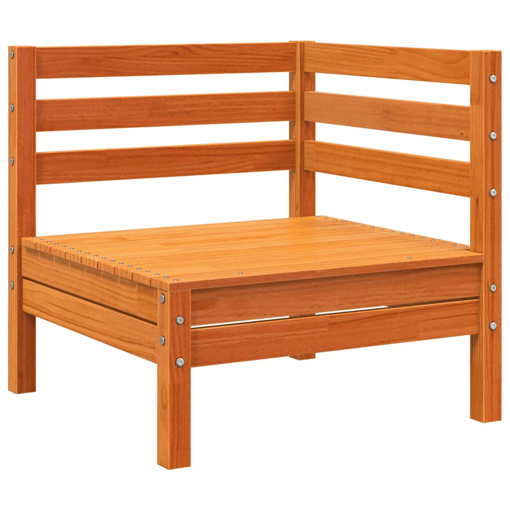 Garden Sofa | Set of 2 | Wax Brown | Solid Pine Wood | Single Unit