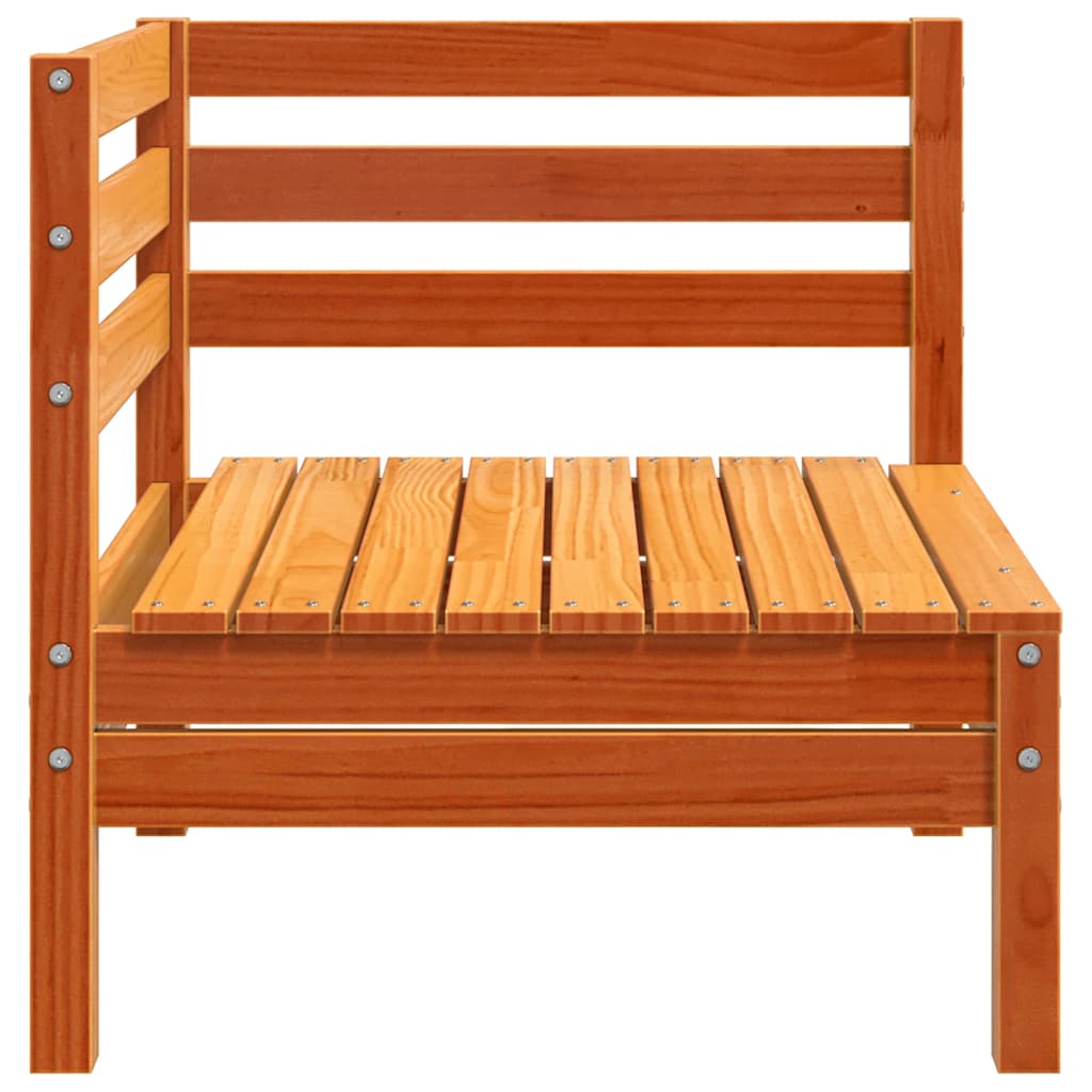 Garden Sofa | Set of 2 | Wax Brown | Solid Pine Wood | Single Unit