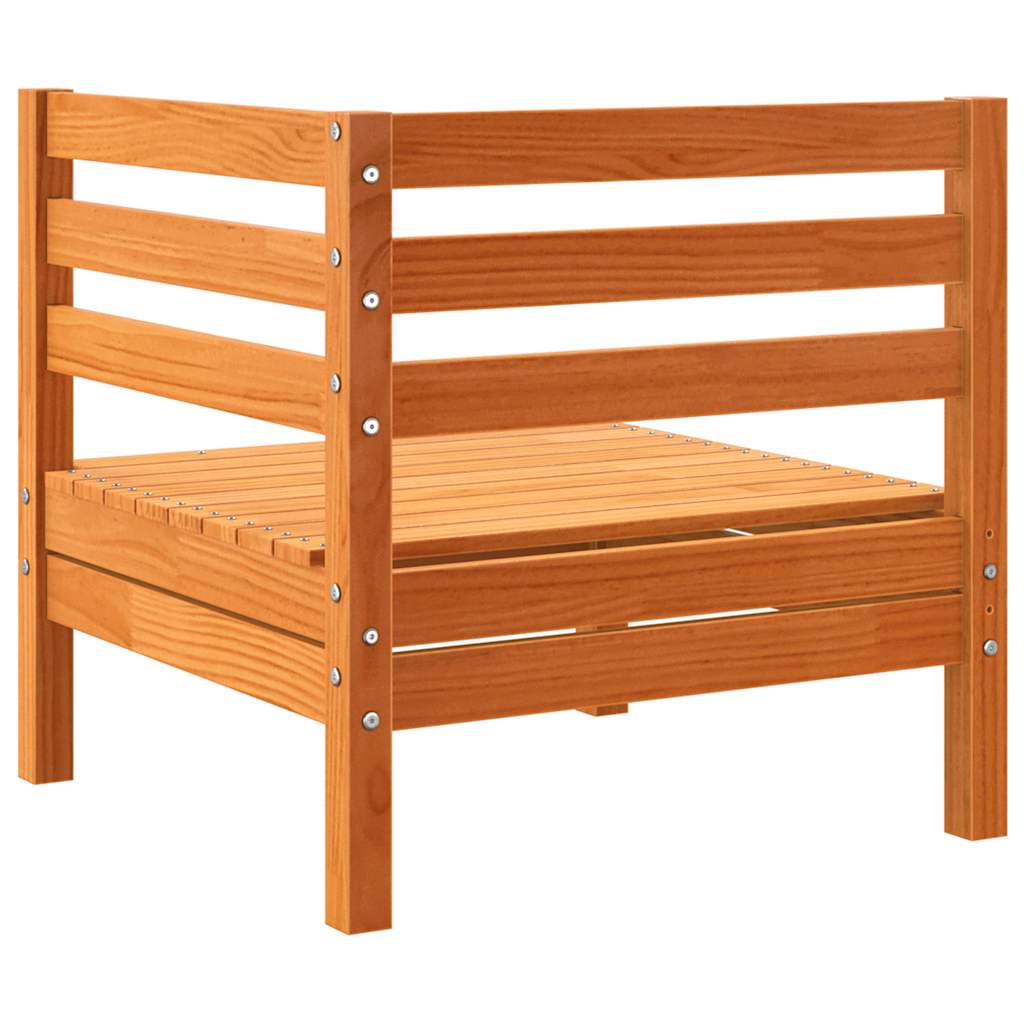 Garden Sofa | Set of 2 | Wax Brown | Solid Pine Wood | Single Unit