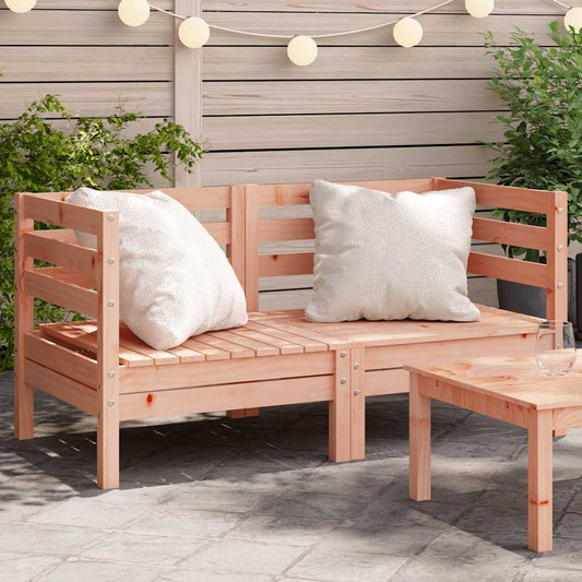 Garden Sofa | Set of 2 | Natural wood | Solid Douglas wood | Medium