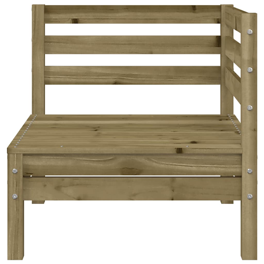 Garden Sofa | Set of 2 | Natural Wood | Treated pinewood | Medium
