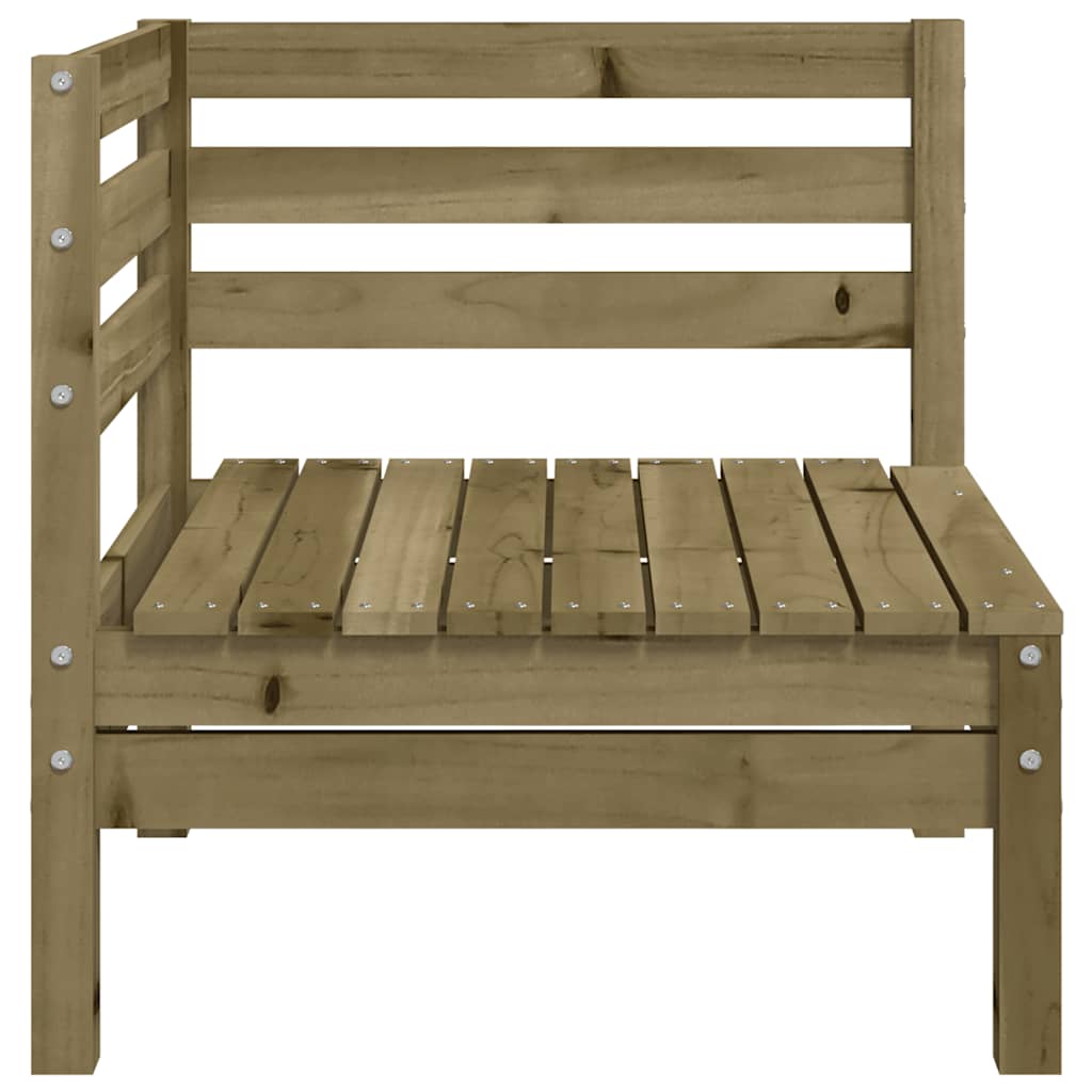 Garden Sofa | Set of 2 | Natural Wood | Treated pinewood | Medium