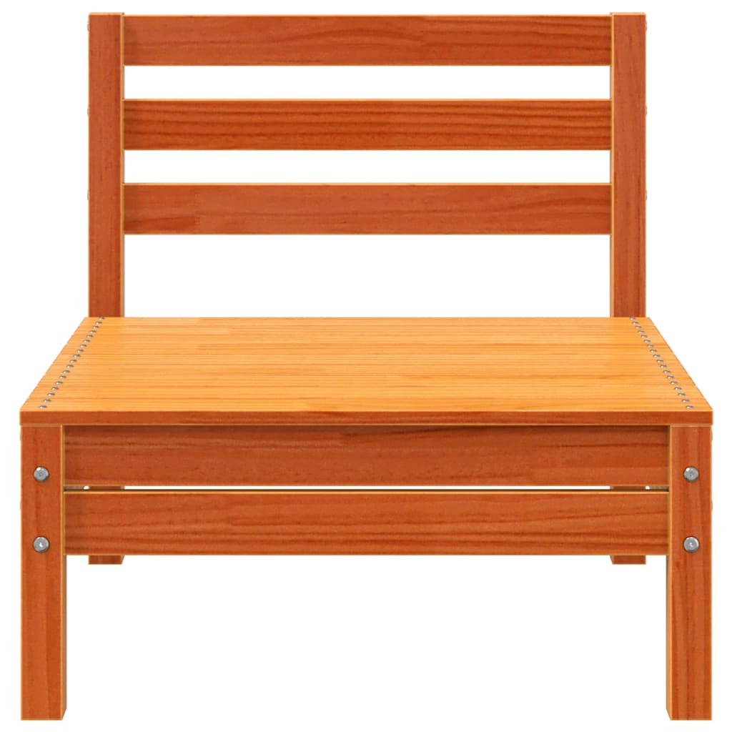 Garden Sofa | Set of 2 | Wax Brown | Solid Pine Wood | Large | Modular