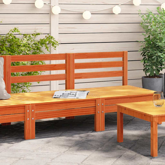Garden Sofa | Set of 2 | Wax Brown | Solid Pine Wood | Large | Modular