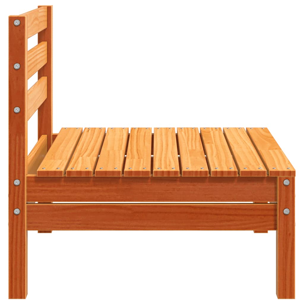 Garden Sofa | Set of 4 | Wax brown | Solid pine wood | Standard | Modular