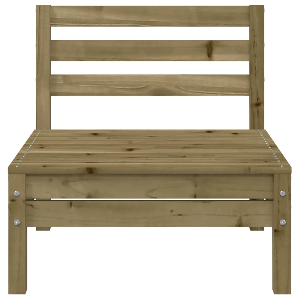 Garden Sofa | Set of 4 | Natural Brown | Impregnated Pine Wood | Standard