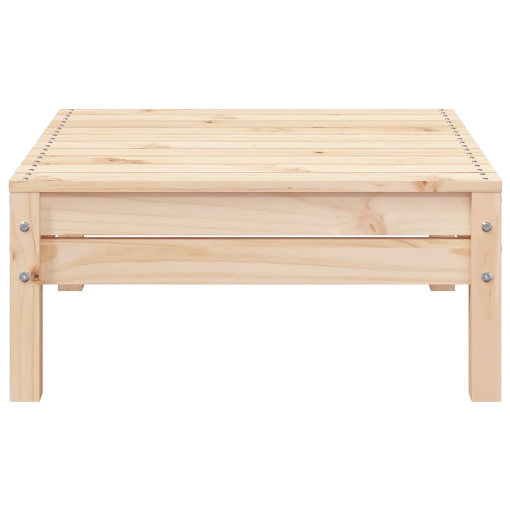 Garden Footstool | Natural Wood | Solid Pine Wood | Standard | Modular