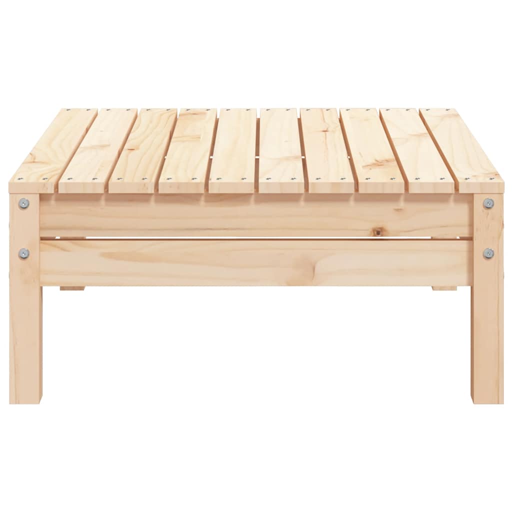 Garden Footstool | Natural Wood | Solid Pine Wood | Standard | Modular
