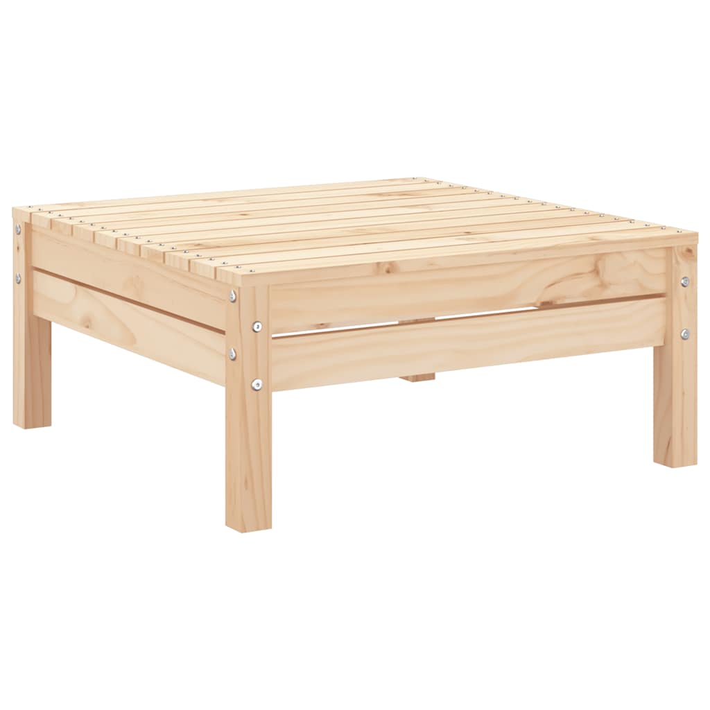 Garden Footstool | Natural Wood | Solid Pine Wood | Standard | Modular