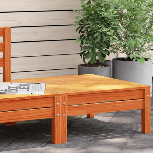 Garden Footstool | Wax brown | Solid pine wood | Standard | Modular