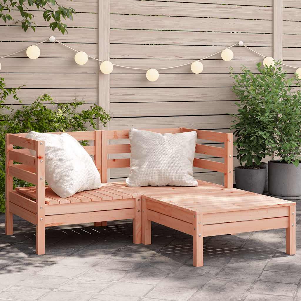 Garden Sofa | Natural wood | Solid Douglas wood | 2-seater | Modular