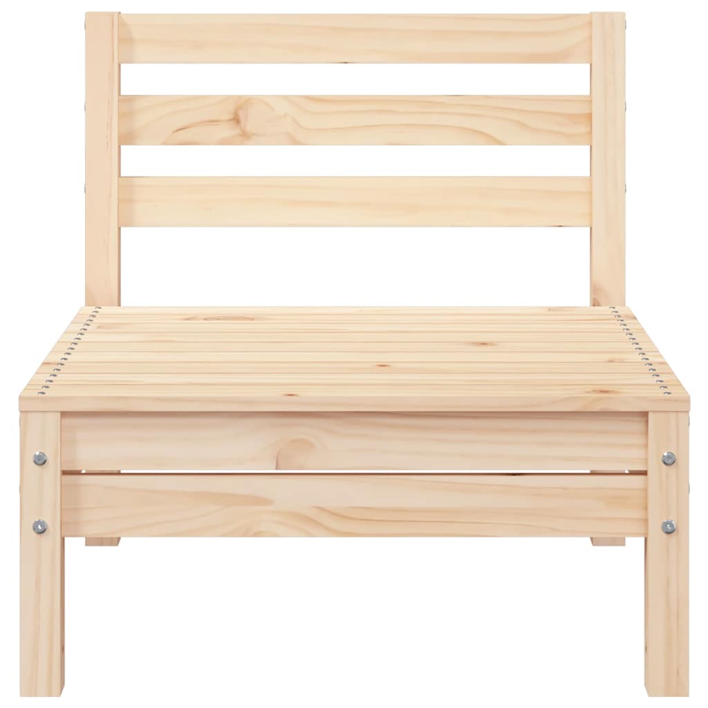 Garden Sofa | Natural Wood | Solid Pine Wood | 3-seater | Modular
