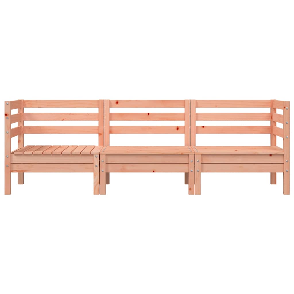 Garden Sofa | Douglas natural wood | Solid Douglas Wood | 3-Seater