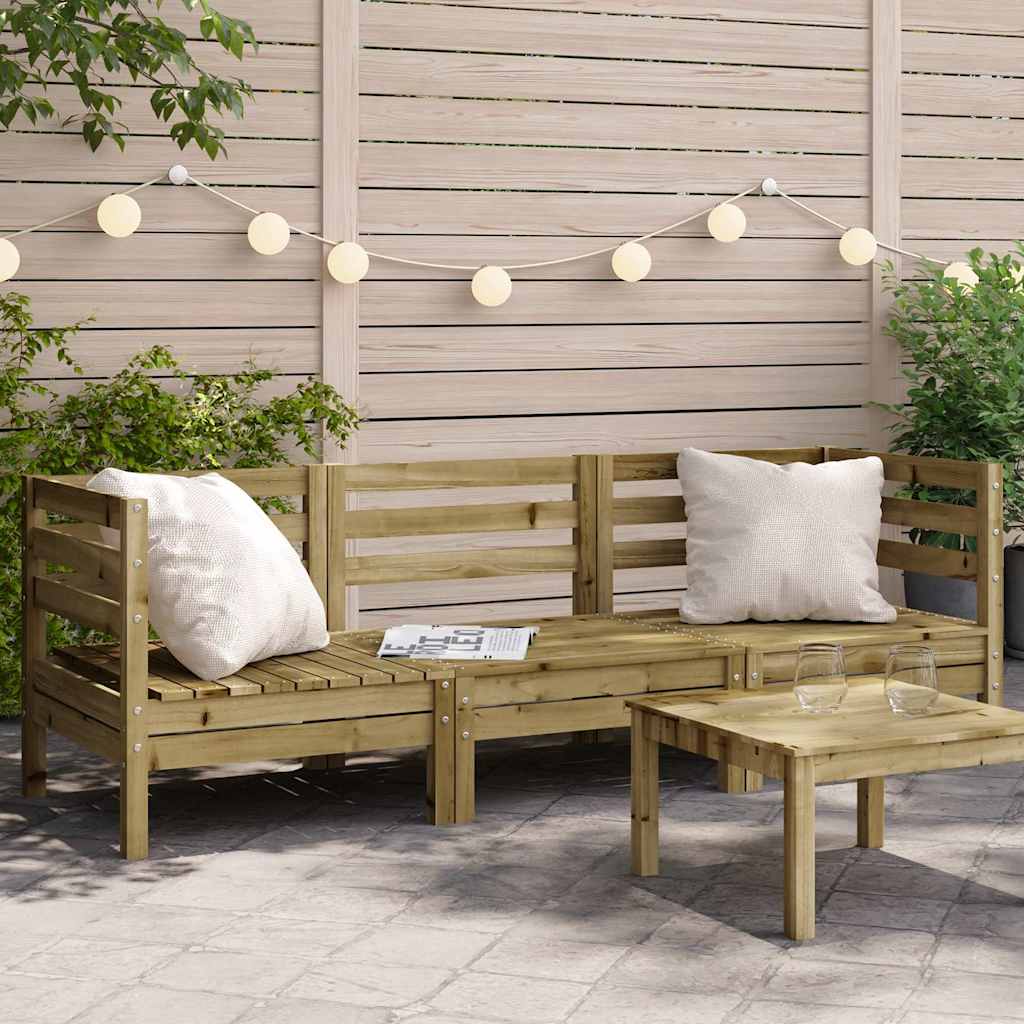 Garden Sofa | Natural Wood | Vacuum pressure impregnated pinewood