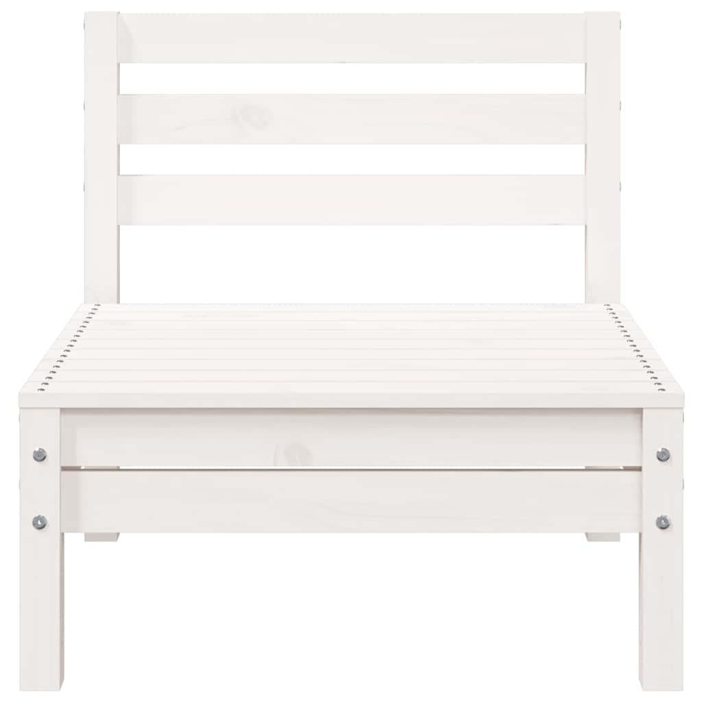 Garden Sofa | White | Solid pine wood | 3-seater | Modular | Garden Sofa