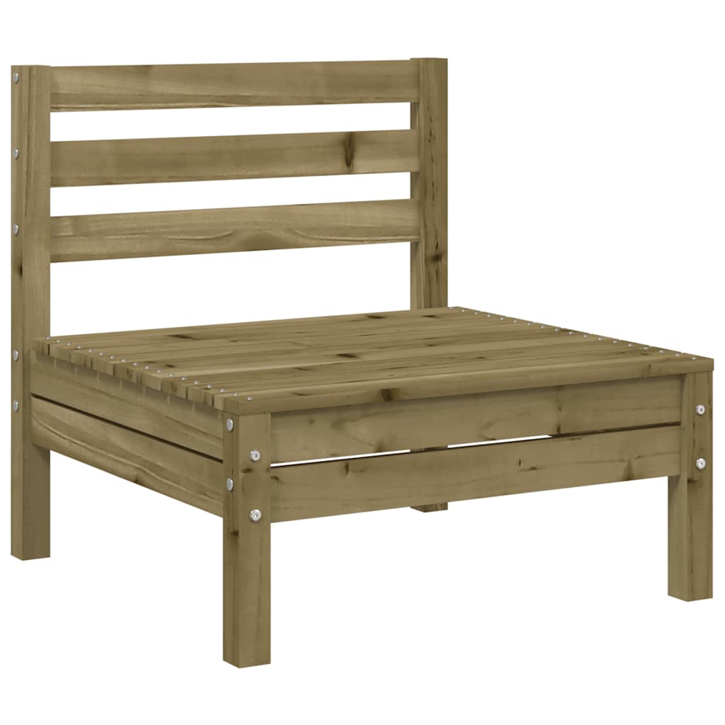 Garden Sofa | Natural Pine | Impregnated pine wood | 3-Seater | Modular