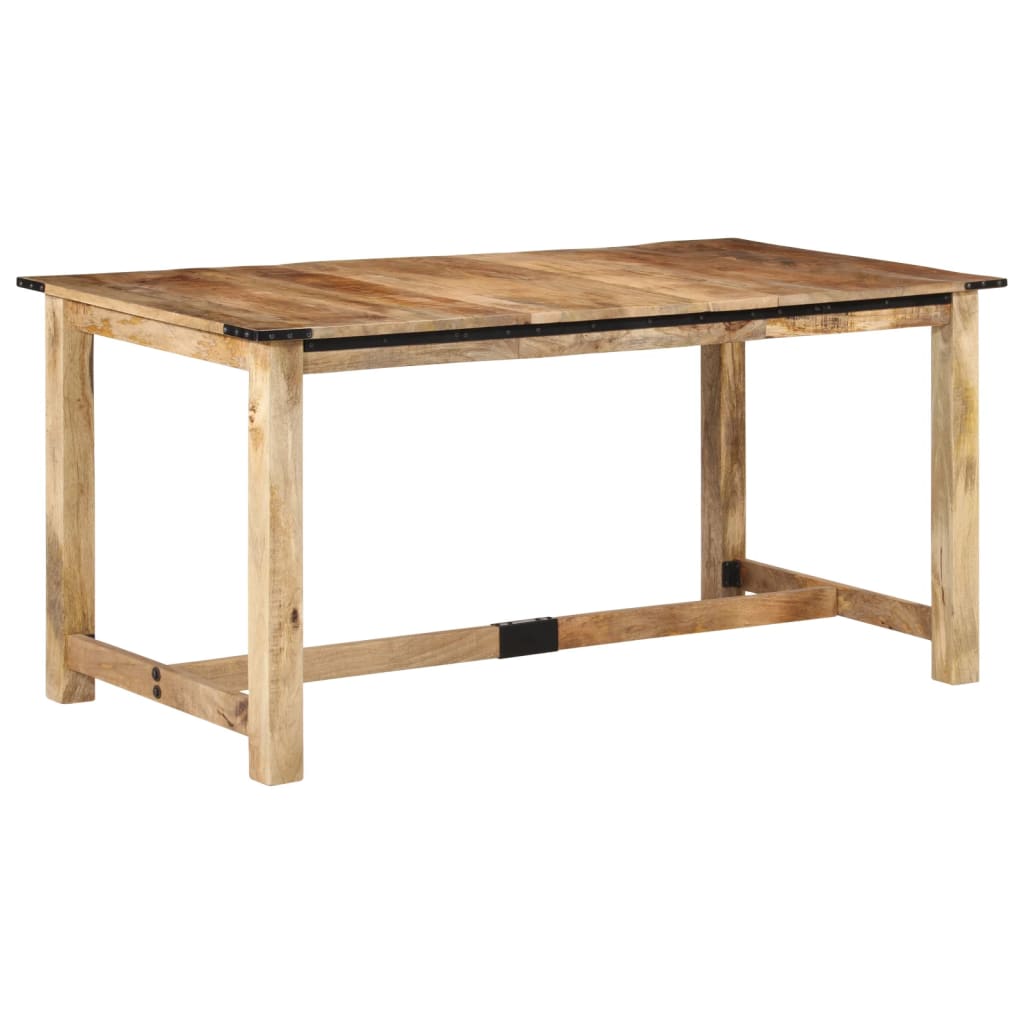 vidaXL Dining Table 160x80x75 cm Solid Wood Mango