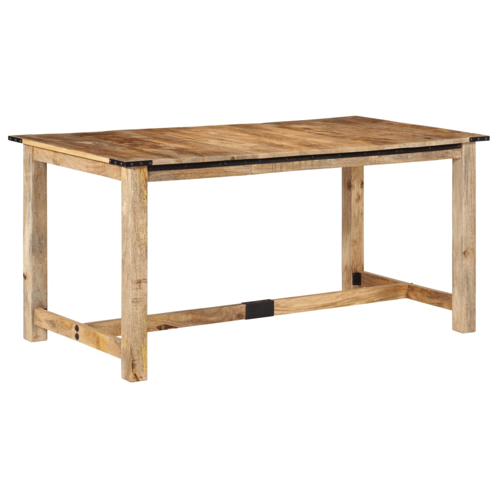 vidaXL Dining Table 160x80x75 cm Solid Wood Mango