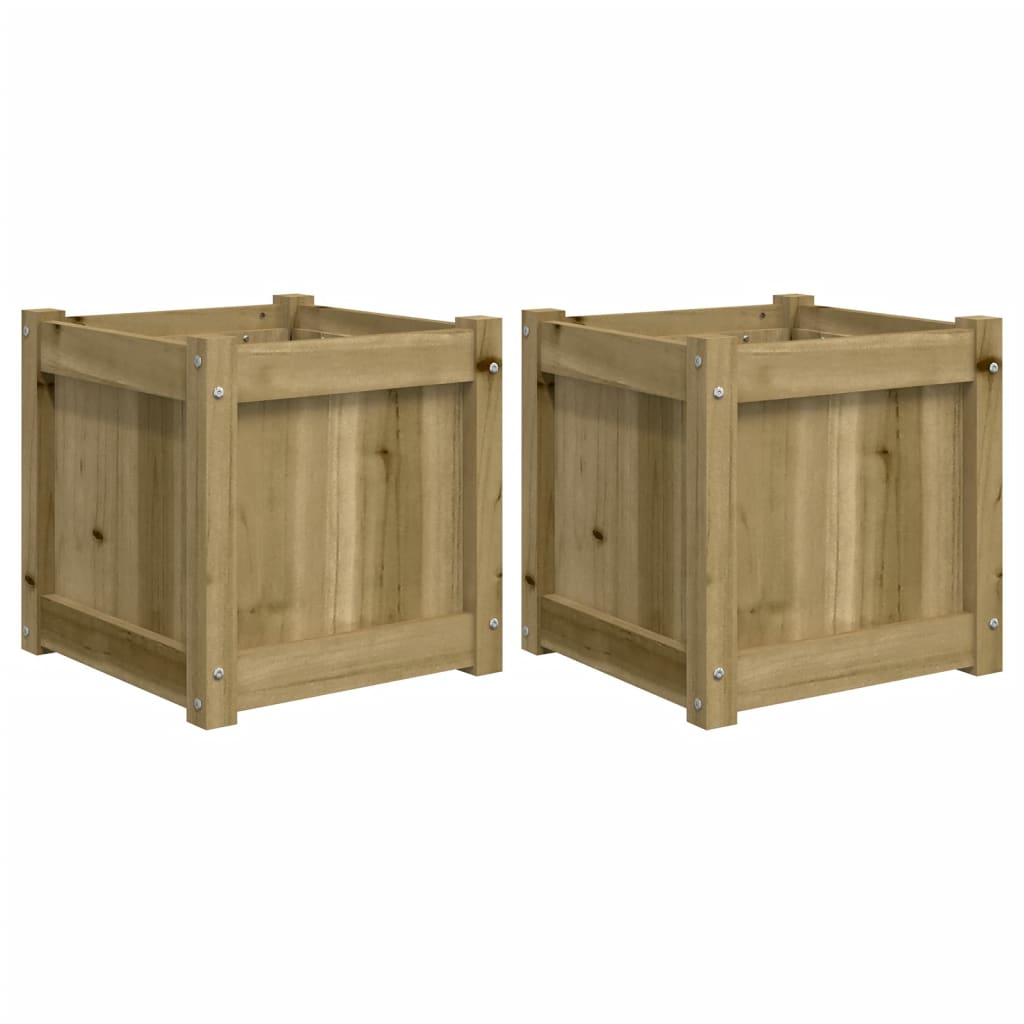 vidaXL Garden Planters 2 pcs Impregnated Wood Pine