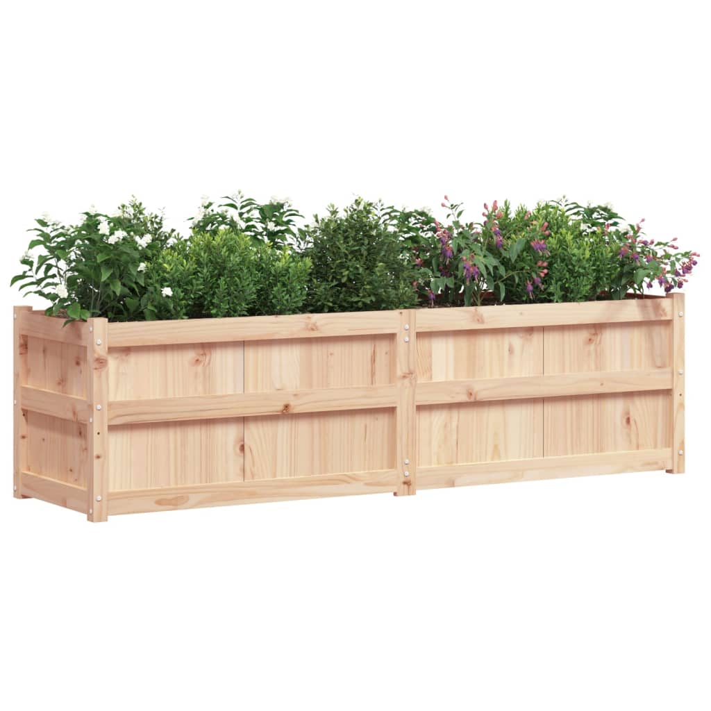 vidaXL Garden Planter 180x50x50 cm Solid Wood Pine