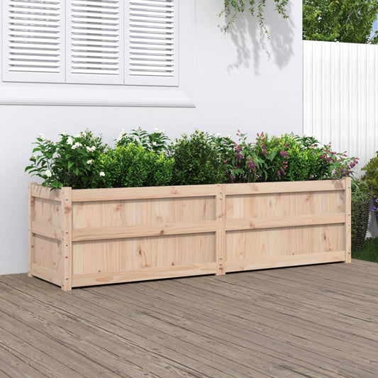 vidaXL Garden Planter 180x50x50 cm Solid Wood Pine