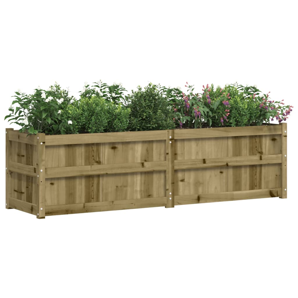 vidaXL Garden Planter 180x50x50 cm Impregnated Wood Pine