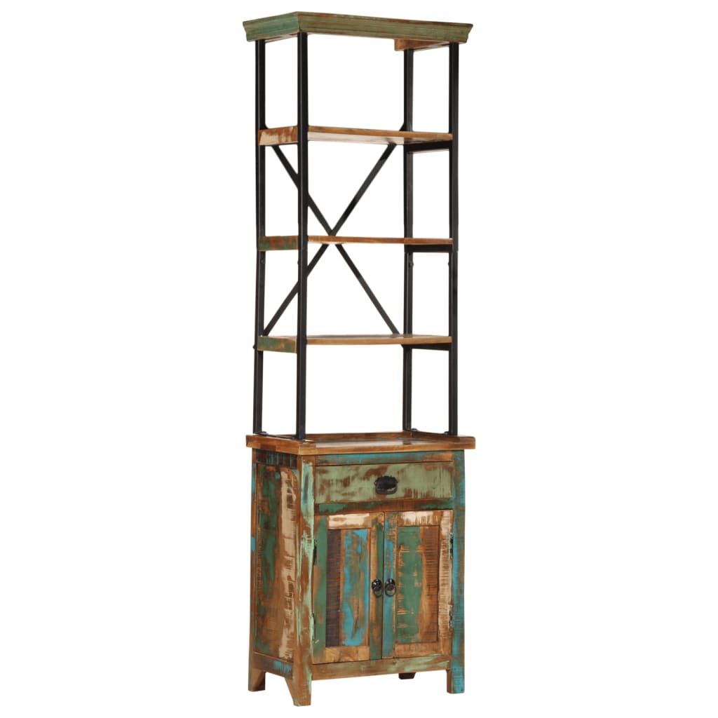 Highboard 55x30x180 cm Solid Wood Reclaimed