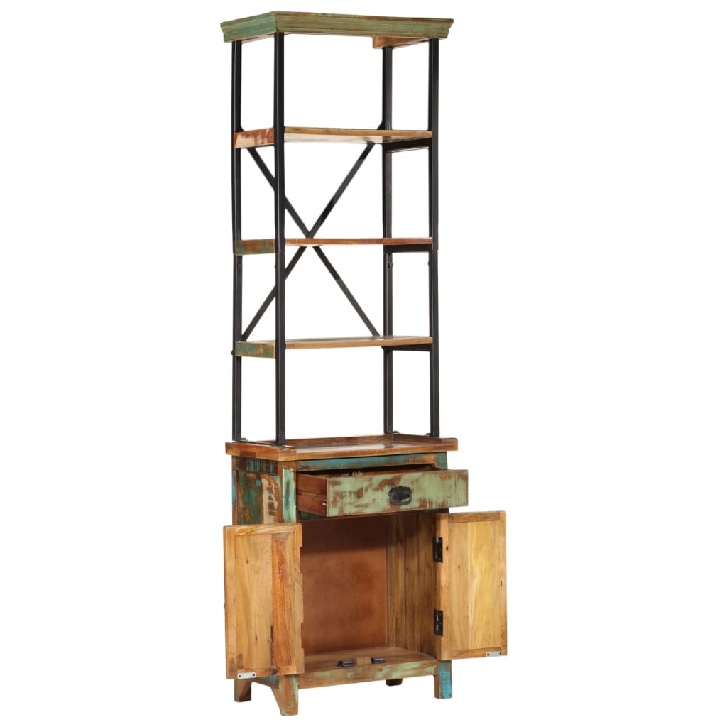 Highboard 55x30x180 cm Solid Wood Reclaimed