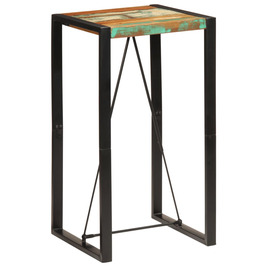 Bar Table 60x55x110 cm Solid Wood Reclaimed