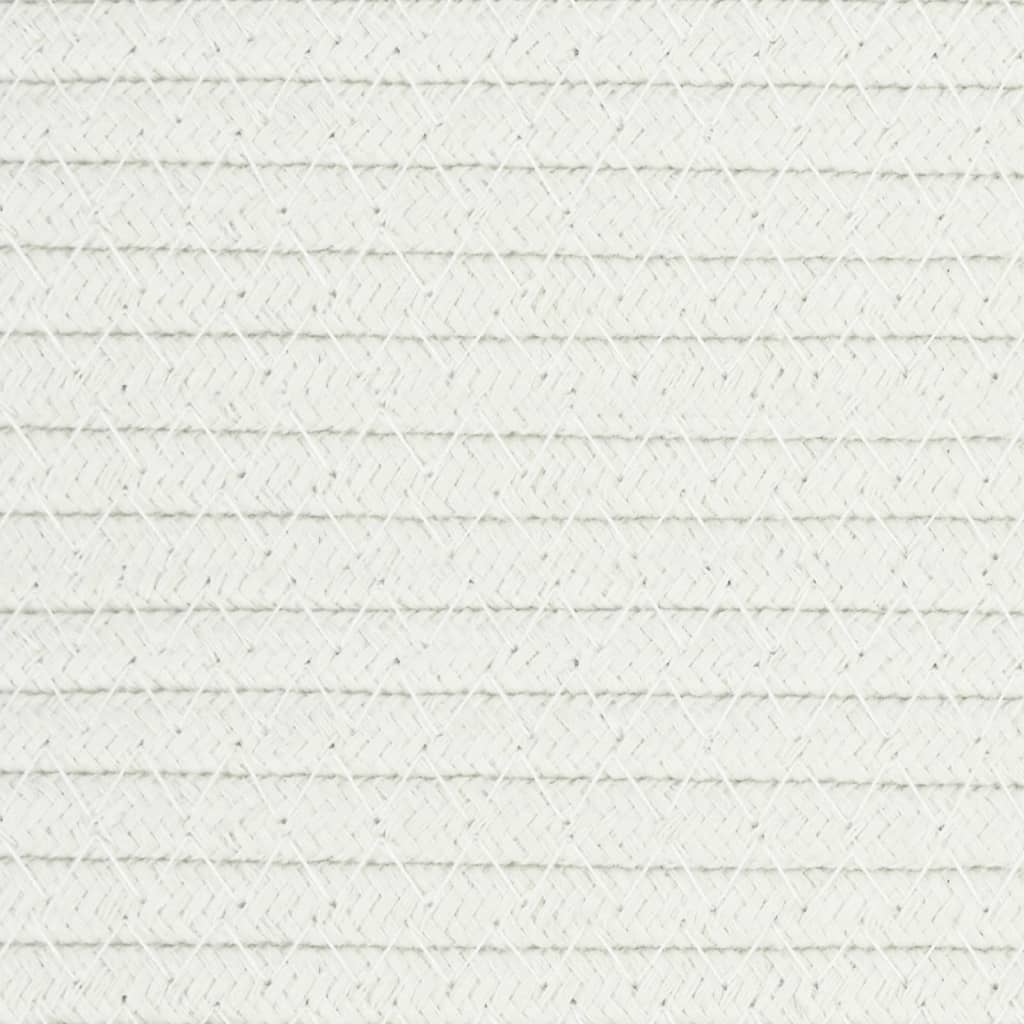 Storage Basket Grey and White Ø38x46 cm Cotton