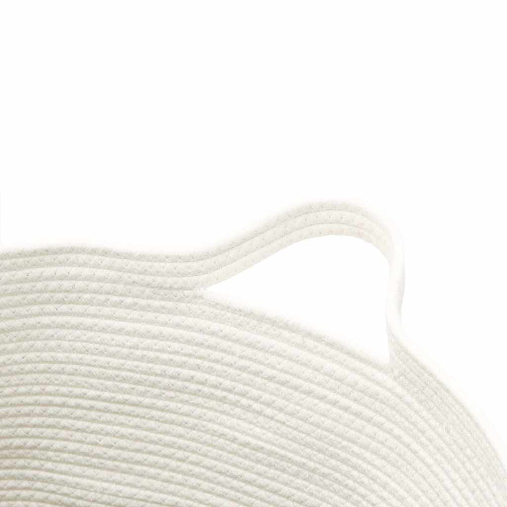 Storage Basket Brown and White Ø49x65 cm Cotton