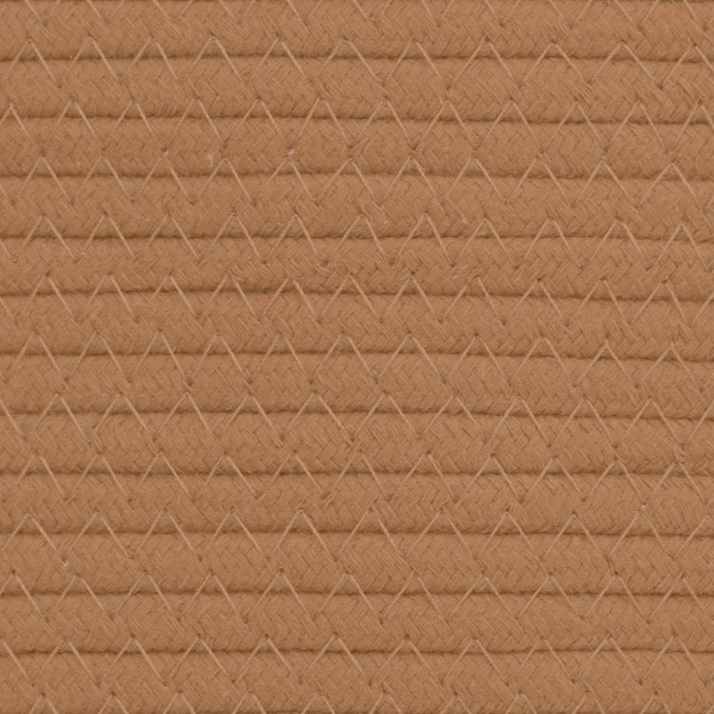 Storage Basket Brown and White Ø49x65 cm Cotton